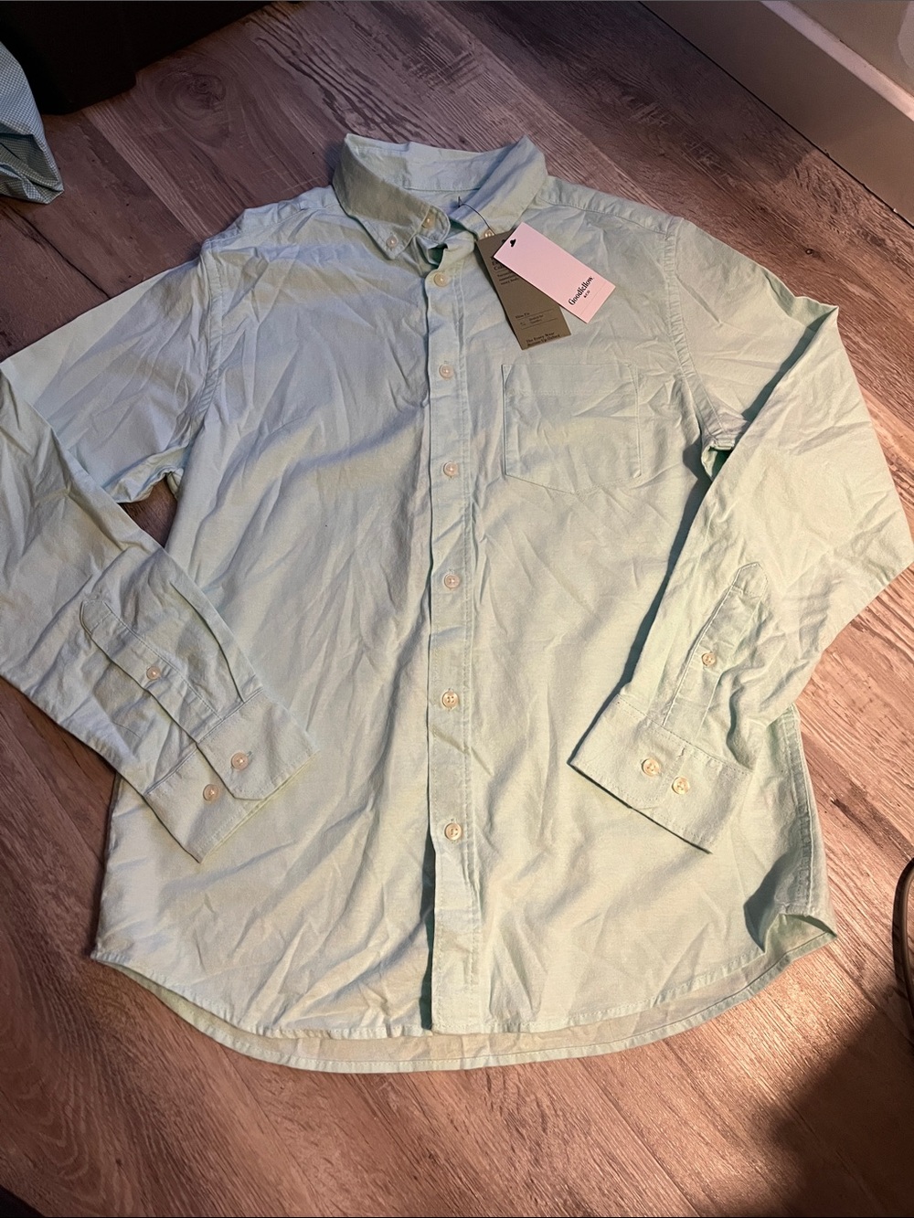 Goodfellow & Co Light Mint Long-Sleeve Button-Down Shirt